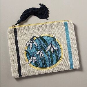 ✨ Anthropologie Fiona Large Beaded Pouch